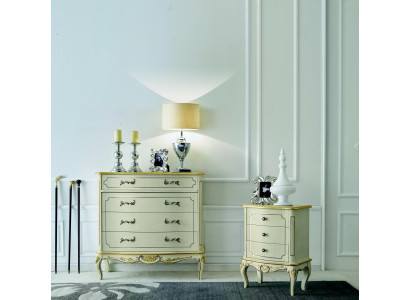 Ontwerp meubels in barokstijl, houten dressoir, Italiaanse meubels, luxueus dressoir.