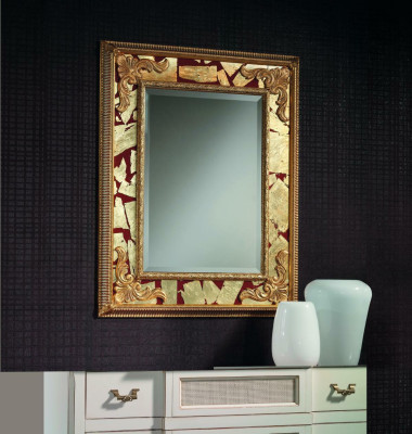 Klassieke designer spiegel muurspiegel barok rococo 93x153cm houten frame nieuw