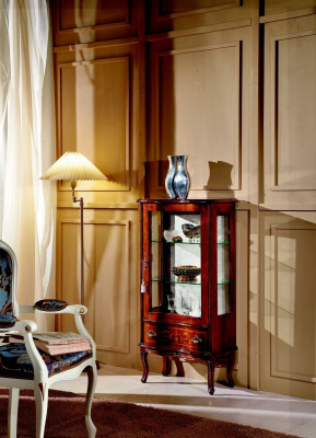 Ontwerper luxe houten vitrinekast design dressoir Italiaanse meubels sideboard nieuw