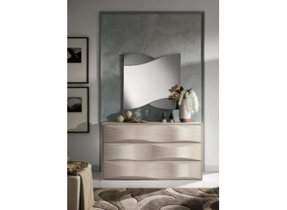 Set commode met spiegel dressoir console groep houten kast slaapkamer modern