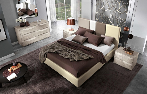 Set commode met spiegel dressoir console groep houten kast slaapkamer modern