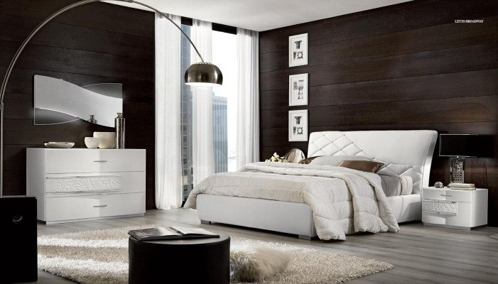 Bed bedframes Bed frame Beds Double Luxury Double bed White Modern Design
