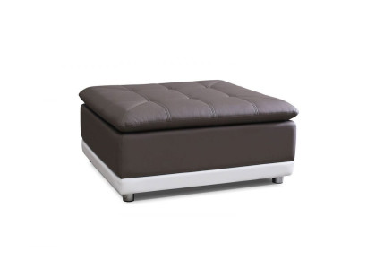 Lounge poef XXL club voetenbank Ottomaanse poef leer textiel Ottomaans