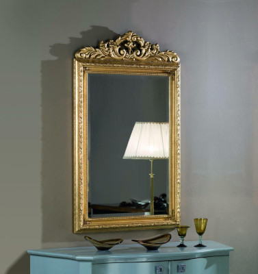 Glas Frame Wall Classic Wall Mirror Wooden Frame Mirror Furniture New 133x81cm