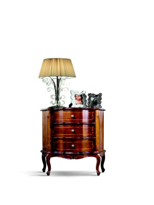 Italiaans meubelontwerp dressoir kast bruin luxe houten meubelstijl barok.