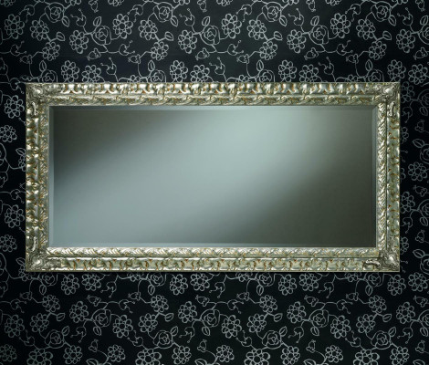 Klassieke wandspiegel houten frame spiegel meubels 182x92 glas frame wand hout nieuw
