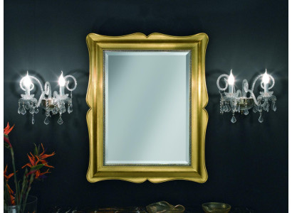 Spiegel Meubels Barok Klassieke Wandspiegel Hout 85x105 Glas Frame Muur Goud