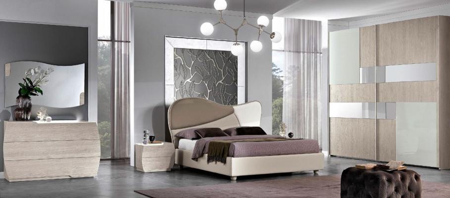 Dressoir met spiegelset, dressoirs houtgroep slaapkamer modern set nieuw