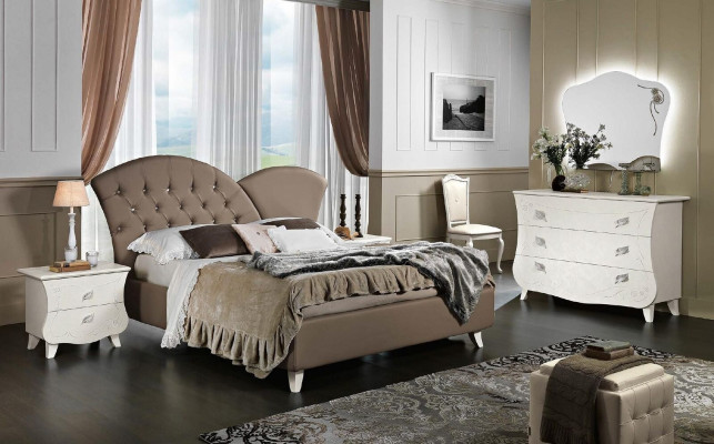Meubeldesign Bedden Meubels Italië Bed Tweepersoonsbed Natuurhout Slaapkamer Hout