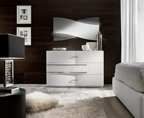 Wandspiegel met LED-verlichting Hangspiegel Spiegel Slaapkamer Console Modern Hout Design Nieuw