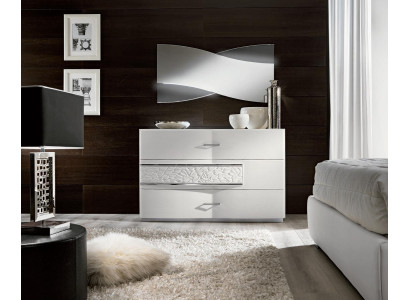 Wandspiegel met LED-verlichting Hangspiegel Spiegel Slaapkamer Console Modern Hout Design Nieuw