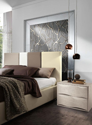 Bed Tweepersoonsbed Bedframes Bedframe Bedden Dubbel Luxe Hout Ontwerp Leer