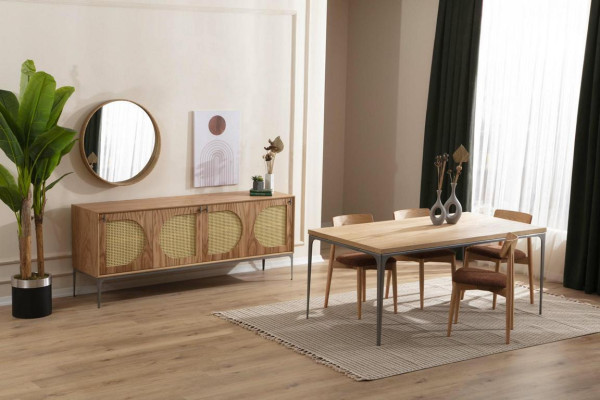 Eettafel Bruin Tafel Luxe Eetkamer Stijl Klassiek Modern Meubels Nieuw