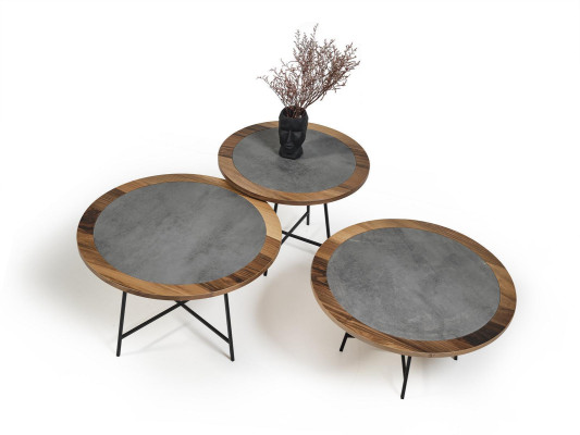 Salontafels Ontwerptafels Salontafel 3 delig Bijzettafel Luxe Tafel