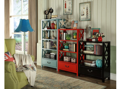 Vitrine Houten Plank Roomdivider Ontwerper Houten Rekken Loft Stijl Kast Rood Set