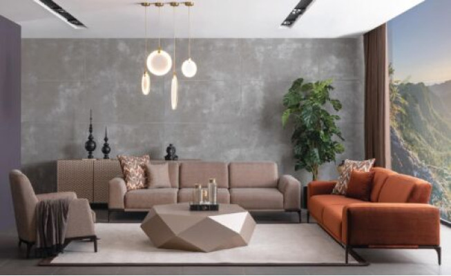 Italiaanse stijl meubels inrichting bankstel 431 zit dressoir tafel 6-delig