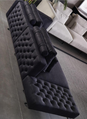 Sofa set 4 3 1 Textiel designer 2x Salontafel Bank Bank Bekleding 5 delig.