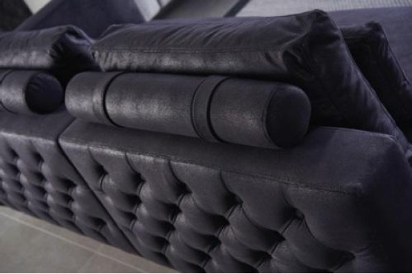 Sofa set 4 3 1 Textiel designer 2x Salontafel Bank Bank Bekleding 5 delig.