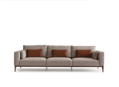 Woonkamer bankstel 4+3 set Ontwerpbank Bekleding Modern Nieuw Luxe