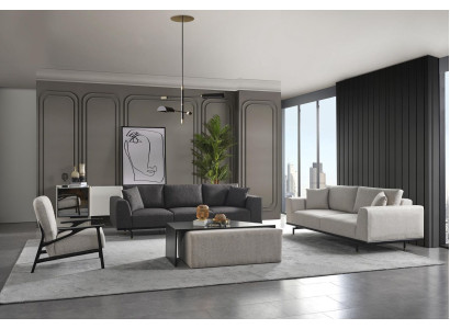 Bankstel 431 Hocker Salontafel Stoel Woonkamer Design Nieuw 5-delig