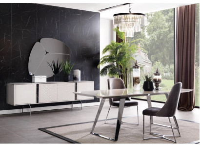 Compleet set eettafel 4x stoelen eetkamerset eetgroep tafel tafels 5-delig