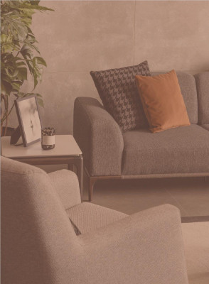 Sofa set 4 1-seater sofa armchair coffee table side tables set 5 pieces.