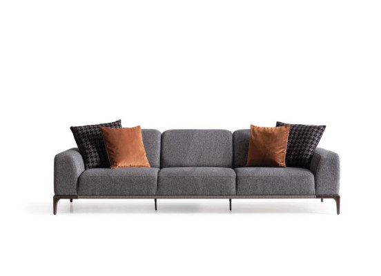 Sofa set 4 1-seater sofa armchair coffee table side tables set 5 pieces.