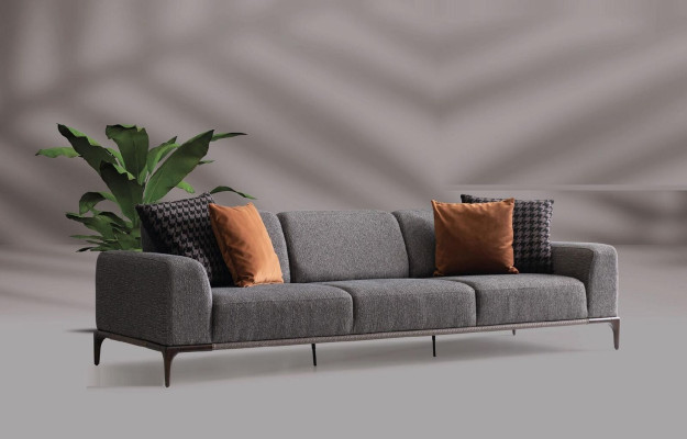 Sofa set 4 1-seater sofa armchair coffee table side tables set 5 pieces.