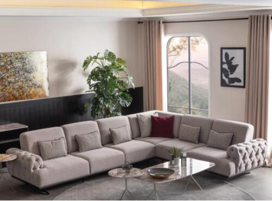 Hoekbank design meubels hoekbank stoffen bank textiel hoekbank meubels 355x280cm