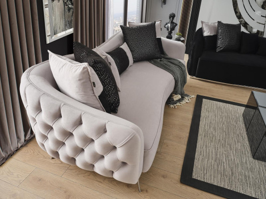 Sofaset 4-zits salontafel woonkamerset 4-delig wit nieuw modern