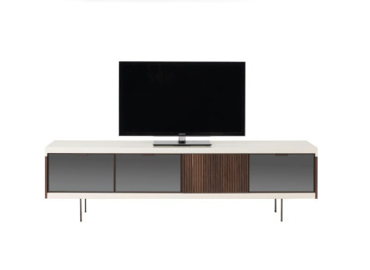 Lowboard tv-standaard Regal Tv-kast Design Luxe Hout Wit Meubel 225 cm