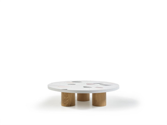 Salontafel luxe design wit houten tafel koffie bijzettafel woonkamer nieuw