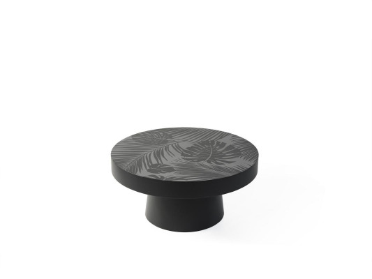 Tafel Salontafel Rond Bijzettafel Koffietafel Zwart