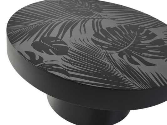 Tafel Salontafel Rond Bijzettafel Koffietafel Zwart