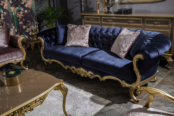 Luxe bankstel 3+3+1+1 zits salontafel bijzettafel fauteuil set 6-delig.