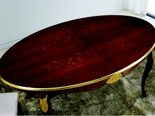 Set Garnituur 5-delig eettafel 4 stoelen Luxe eetkamer meubelgroep Italiaanse meubels.