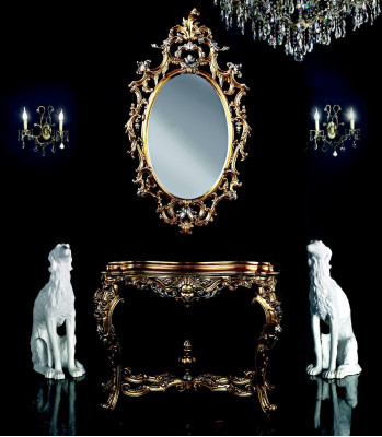 Ontwerp consoles tafel dressoir met spiegel luxe meubelset console 2-delig.