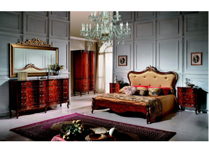 Set 3-delige slaapkamer set Bed 2x nachtkastje Italiaanse barok meubels Nieuw