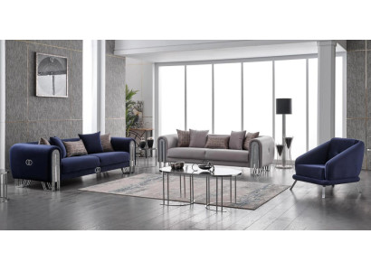 Luxe set 3-dlg woonkamer textiel Stijl Modern Bankstel 3+3+1 Ontwerper