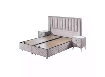 Bedden tweepersoonsbed hotel bedframe dubbel hout meubels bed bekleding luxe design.