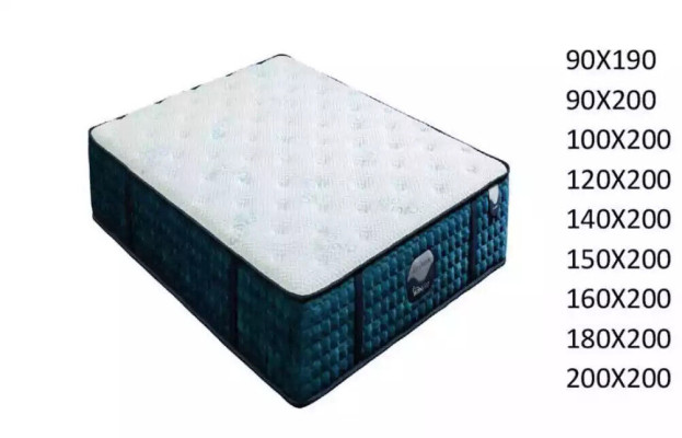 Kingsize-matras dikke luxe matrassen 200x200cm 50cm groot orthopedisch