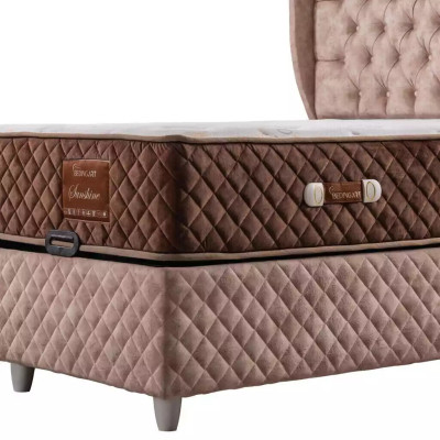 Bed Hotelbed 160x200cm incl. Matras Bedframe Design Soft Bedstead