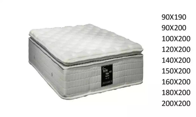 Hoogwaardige hotel Kingsize matras 50cm extra dikke matrassen 200x200cm