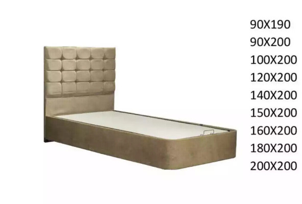 Luxe designerbed met matras van een Europese meubelfabrikant voor slaapkamers.