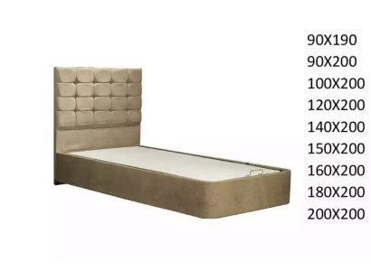 Luxe designerbed met matras van een Europese meubelfabrikant voor slaapkamers.
