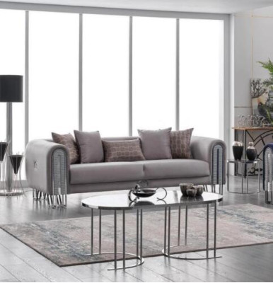 Sofa Luxe Textiel Woonkamer Driezitsbank 3 Zits Meubels Bank 240cm Stof