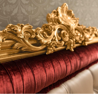 Bed slaapkamerset design luxe bedden nieuw barok meubilair 2x nachtkastje 3-delig.