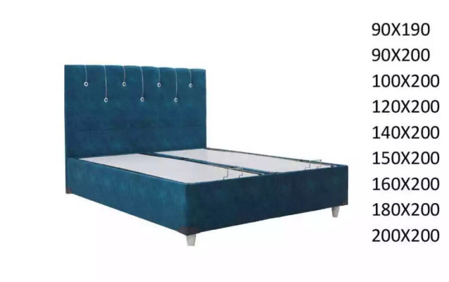 Luxe slaapkamer bed dubbele bedden design meubels bedframe hotel Turks.