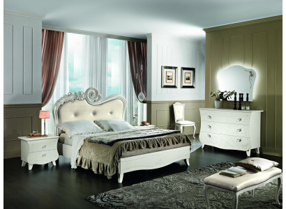 Compleet set bed nachtkastje commode nieuw design slaapkamer 5-dlg. Slaapkamer.