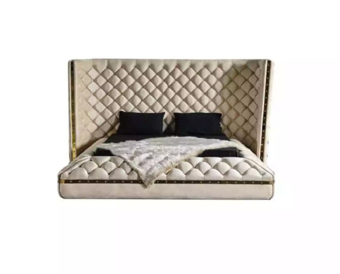 Bed wit Chesterfield modern hotelbed tweepersoonsbed nieuw modern bed
